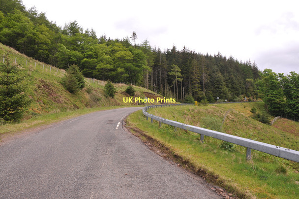 Photo 6"x4" Road and forestry above Glen More Ratagan c2011