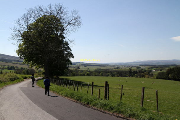 Photo 6"x4" Duchally Road and Field Muirton\/NN9211 c2011