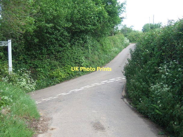 Photo 6"x4" Junction of minor roads near Waxway Coombe\/SY1091 c2011