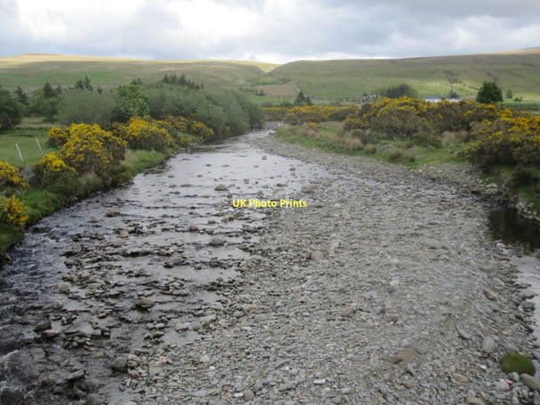 Photo 6"x4" Carrownisky River at Glenkeen Cregganbaun c2011