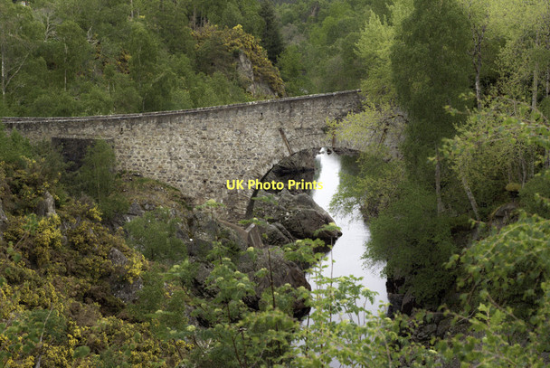 Photo 6"x4" Dulsie Bridge  over the Findorn Dulsie c2011