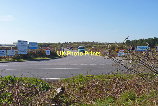 Photo 6"x4" Road Entrance to the Flying Club Merritown c2011