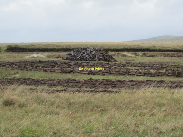 Photo 6"x4" Turf working near Cregganbaun Cregganbaun c2011
