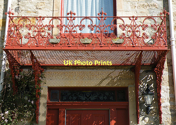 Photo 6"x4" An Intricate Wrought Iron Balcony Elgin c2011