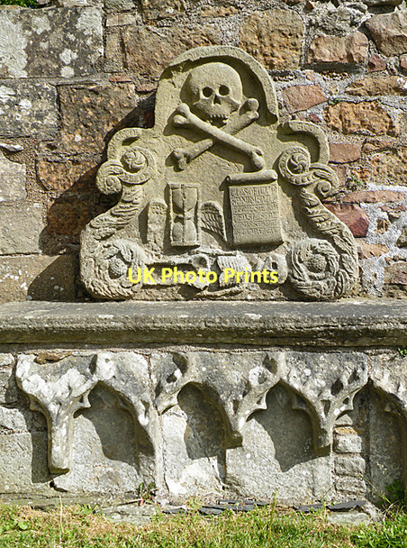Photo 6"x4" Carving in Elgin Cathedral Elgin c2011