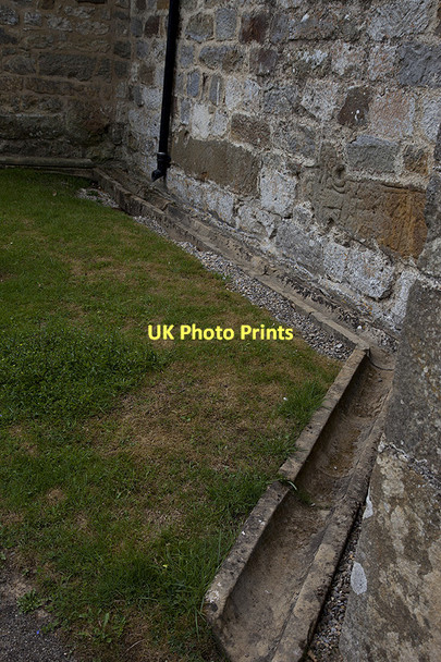 Photo 6"x4" Stone drainage channel Welburn\/SE6884 c2011