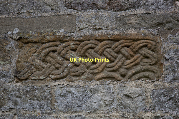 Photo 6"x4" Carved stone re-used at St Gregory's Minster Welburn\/SE6884 c2011