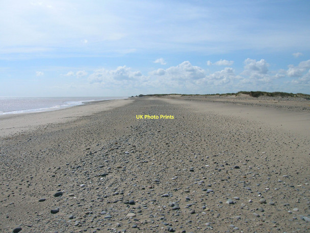 Photo 6"x4" Beach near Easington looking South Kilnsea c2011