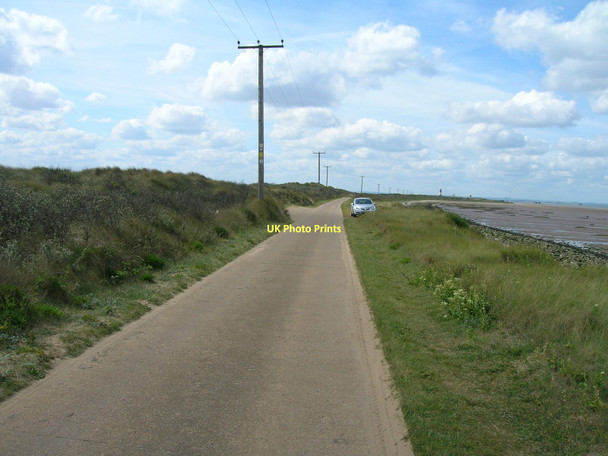 Photo 6"x4" Road to Spurn Head Kilnsea c2011
