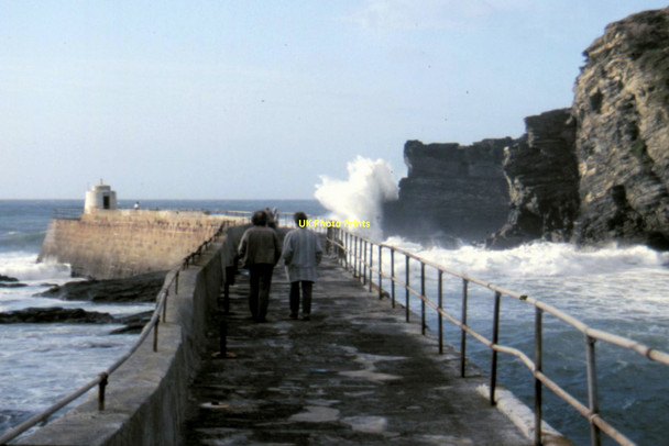 Photo 6"x4" Portreath Harbour - 1987 Portreath c1987