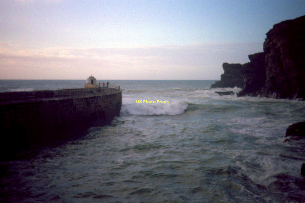 Photo 6"x4" Portreath Harbour - 1987 Portreath c1987