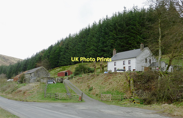 Photo 6"x4" Farm buildings at Nantyrhwch, Powys Nant Cwm-du\/SN7955 c2011