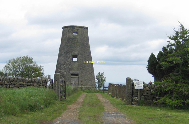Photo 6"x4" Beacon Windmill viewed from the west Ravenscar c2011