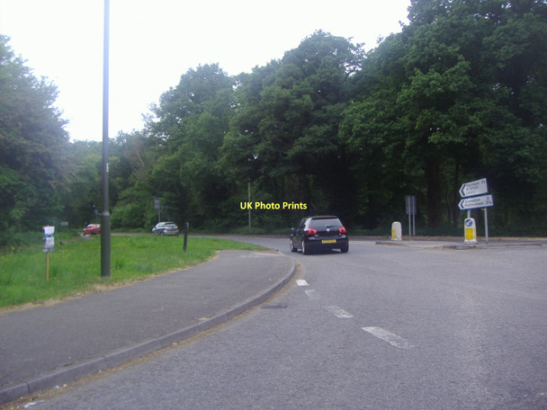 Photo 6"x4" Roundabout on A3100 Peasmarsh Godalming c2011