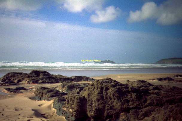 Photo 6"x4" Godrevy Island - 1987 Gwithian c1987