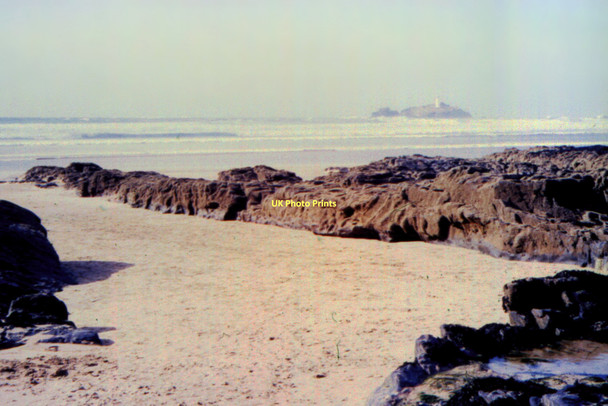 Photo 6"x4" Godrevy Island - 1987 Gwithian c1987