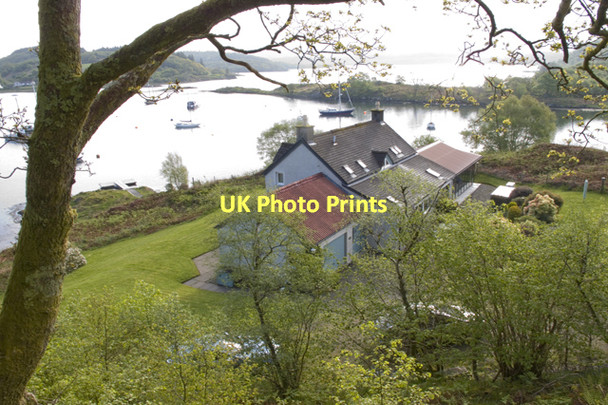 Photo 6"x4" House overlooking Loch a' Bhealach Kintallan c2011