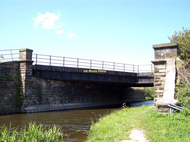 Photo 6"x4" Combined track and railway bridge over the Rufford Branch Rufford c2011