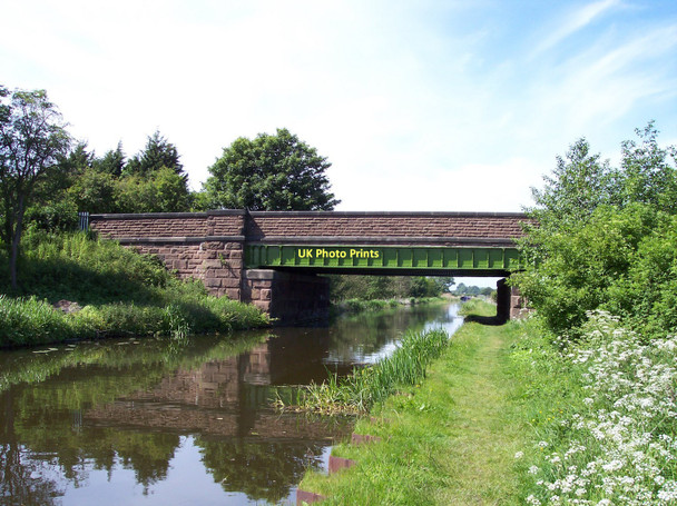 Photo 6"x4" The A581 crosses the Rufford Branch at Spark Bridge Sollom c2011