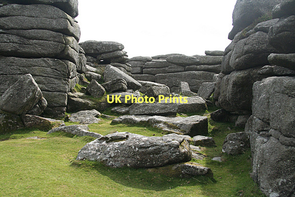 Photo 6"x4" Holne: Combestone Tor Dartmeet c2011