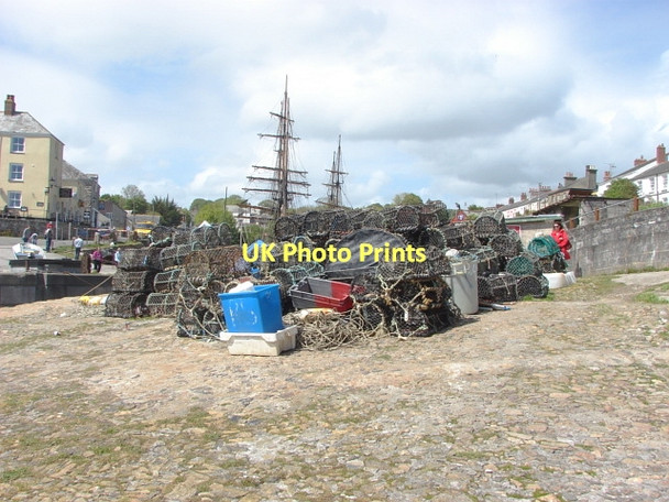 Photo 6"x4" Charlestown  Harbour St Austell c2011