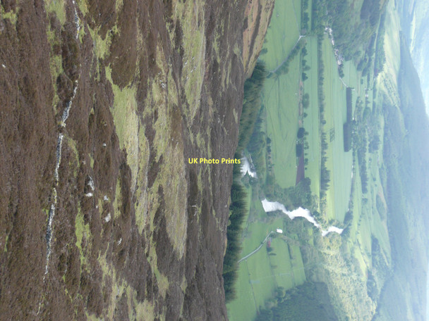 Photo 6"x4" Dry stone wall across Creag a' Mhadaidh Fearnan c2011