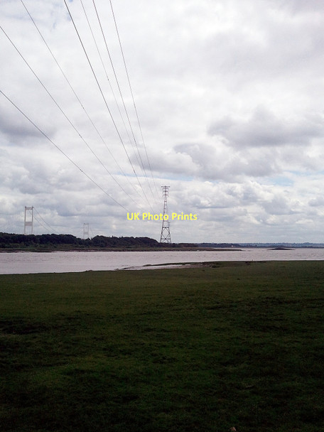 Photo 6"x4" Pylons everywhere Beachley c2011