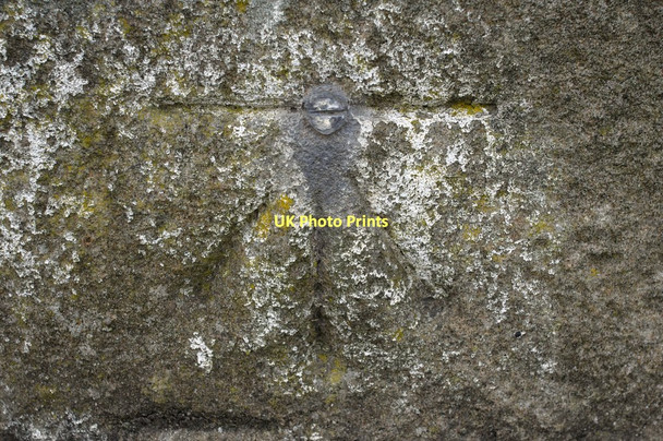 Photo 6"x4" 1GL Bolt Bench Mark, Bolton Bridge Beamsley c2011