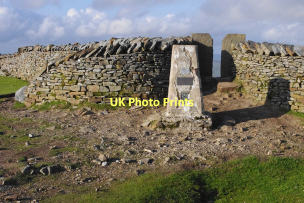 Photo 6"x4" Whernside Trig Point Chapel-le-Dale c2011