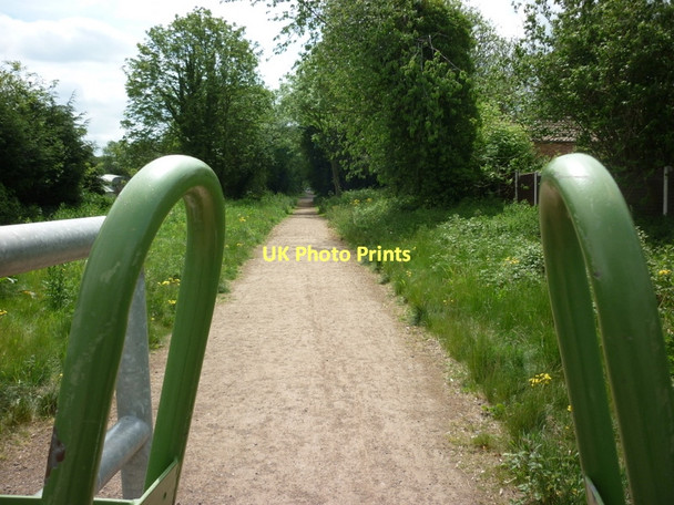 Photo 6"x4" The disused railway line to the East of Belton Bracon c2011
