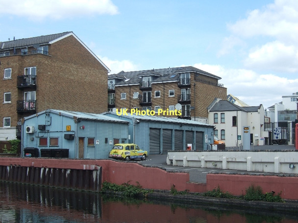 Photo 6"x4" Lock-up garages by the Grand Union Canal Kensal Town c2011