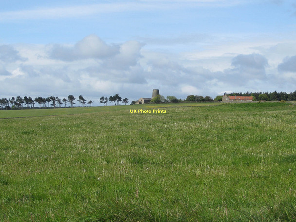 Photo 6"x4" View to Beacon Windmill Ravenscar c2011