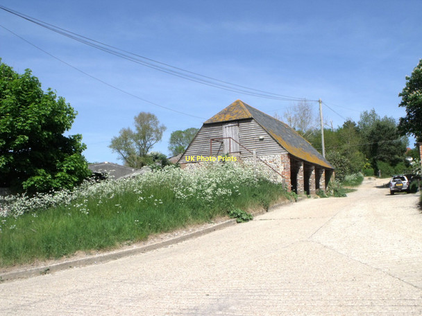 Photo 6"x4" Barn at Litlington, East Sussex Litlington\/TQ5201 c2011