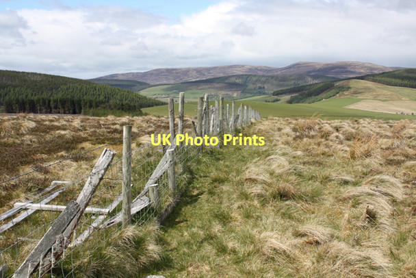 Photo 6"x4" Fence on Carn Sleibhe Auchnarrow c2011