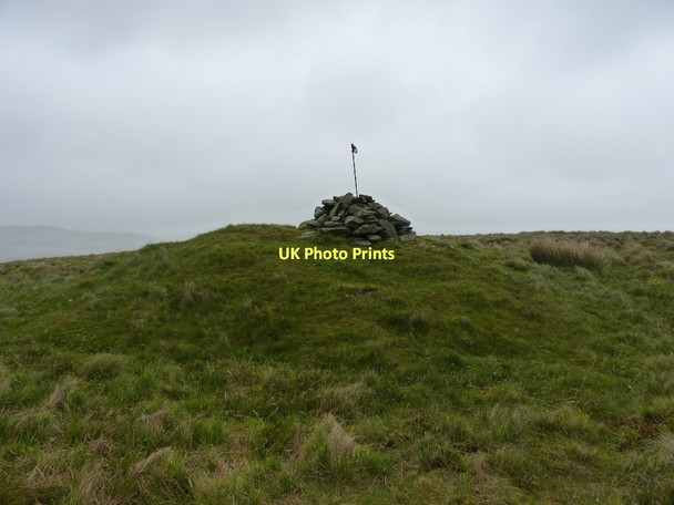 Photo 6"x4" Cairn on the summit of Crug Gynon Source of Afon Tywi c2011