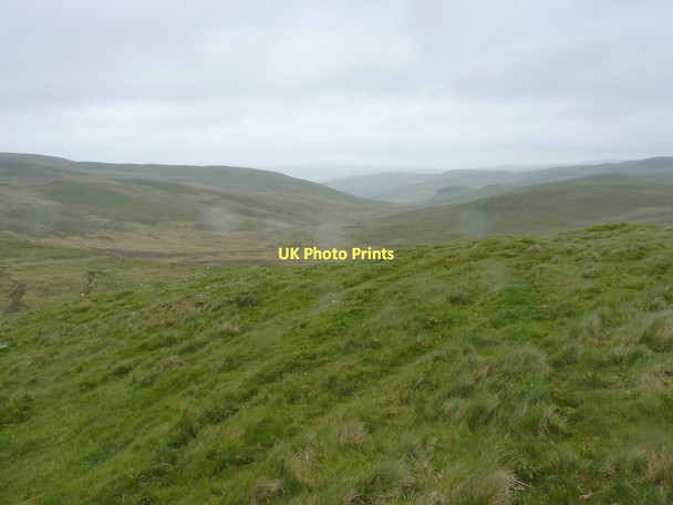 Photo 6"x4" Looking down Blaen Mwyro from Crug Gynon Llyn Gorast c2011