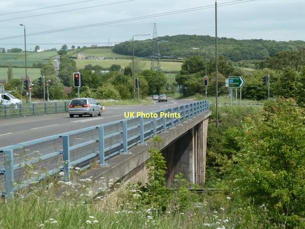 Photo 6"x4" Bridge over the A617 Corbriggs c2011