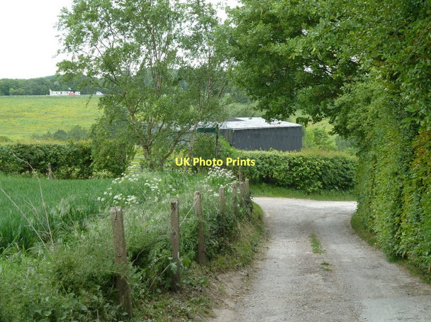Photo 6"x4" Track junction and bend Temple Normanton c2011
