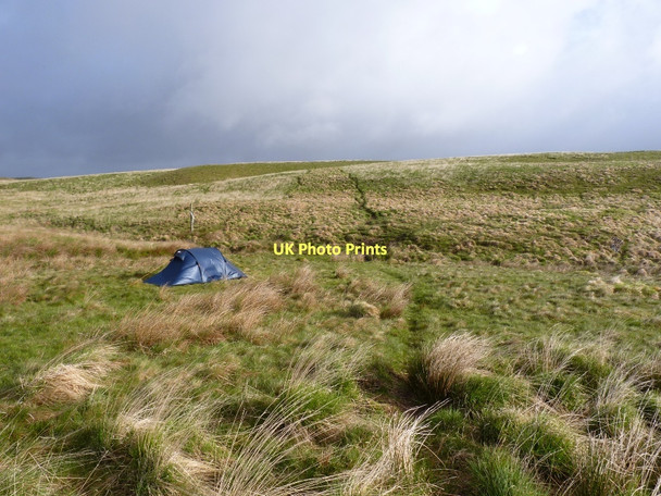 Photo 6"x4" Wild campsite on the Nant Brwynog Nant Brwynog c2011