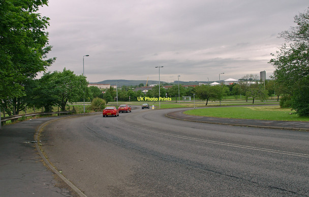 Photo 6"x4" Slip Road at Great Western Road Bearsden c2011