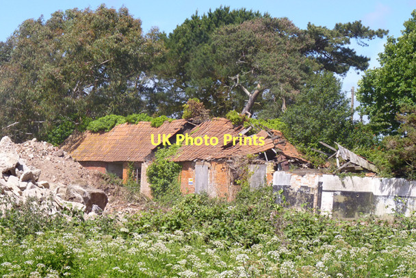 Photo 6"x4" Old Farm Buildings Lymington c2011