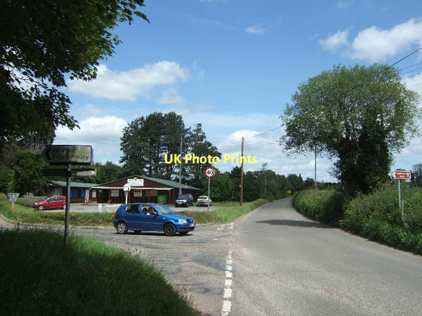 Photo 6"x4" Junction of road to Woodford with B3177 Ottery St Mary c2011