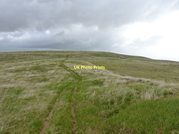 Photo 6"x4" ATV track up onto point 507m Bryn Trapau c2011