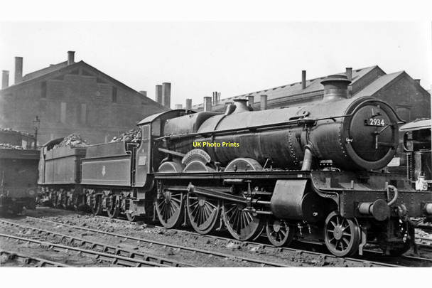 Photo 6"x4" A Churchward 'Saint' 4-6-0 on Shed ex-Works at Swindon Swindon\/SU1685 c1950