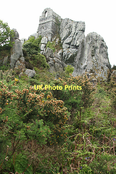 Photo 6"x4" Roche: Roche Rock and chapel Trezaise c2011