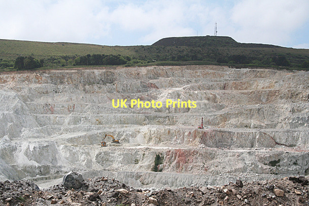 Photo 6"x4" Treverbyn: Wheal Martyn china clay pit Greensplat c2011