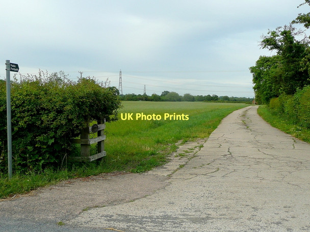 Photo 6"x4" Track and footpath Highleadon c2011