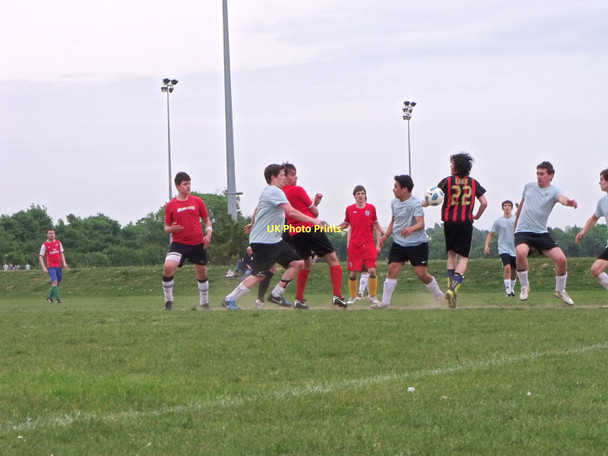 Photo 6"x4" Football match at Eastbourne Sports Park Eastbourne\/TQ5900 c2011