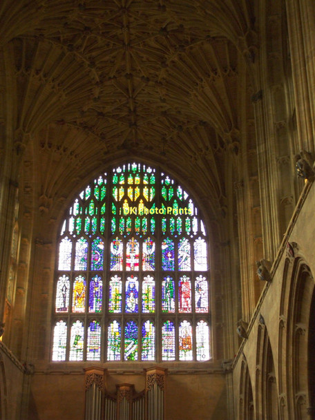 Photo 6"x4" West window, Sherborne Abbey Sherborne\/ST6316 c2009