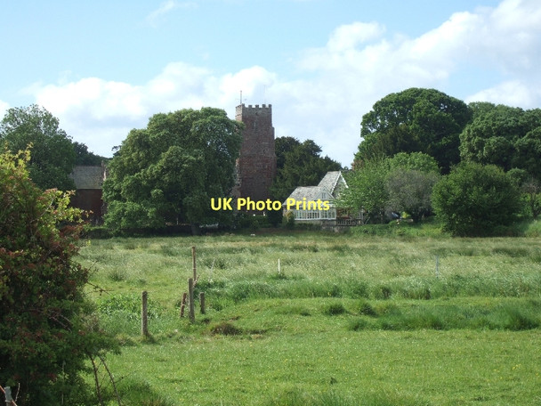 Photo 6"x4" Powderham church and Verger's Cottage Powderham c2011